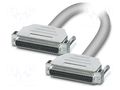 Cable; D-Sub 37pin socket,both sides; PVC; Len: 25m; grey; Core: Cu PHOENIX CONTACT 2902074