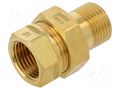 Splice terminal: double connector; male-female,flat,with seal GEBO 331-4BR