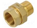 Splice terminal: double connector; male-female,flat,with seal GEBO 331-6BR