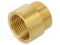 Splice terminal: extension; male-female,round; 20mm; Thread: G 1" GEBO 500-20-06BR