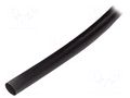 Heat shrink sleeve; glueless; 2: 1; 12.7mm; black; polyolefine RADPOL RCH1-12.7/6.4X100C