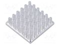 Heatsink: extruded; grilled; natural; L: 22mm; W: 22mm; H: 6.5mm; raw FISCHER ELEKTRONIK ICKS22X22X6.5