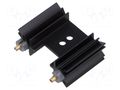Heatsink: extruded; grilled; SOT32,TO220,TO3P; black; L: 25.4mm FISCHER ELEKTRONIK SK104/25.4/STIS
