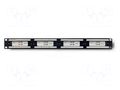 Patch panel; black; Number of ports: 24; Cat: 6; RJ45 socket x24 QOLTEC QOLTEC-54474