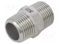 Splice terminal: nipple; male-male; max.10.5bar; Thread: G 3/8" GEBO 6280-038