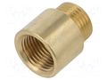 Splice terminal: extension; male-female,round; 20mm; BR GEBO 500-20-04BR