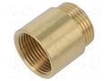 Splice terminal: extension; male-female,round; 30mm; Thread: G 1" GEBO 500-30-06BR