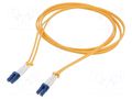 Fiber patch cord; LC/UPC,both sides; 2m; Optical fiber: 9/125um QOLTEC QOLTEC-54015