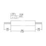 20W LED driver 24V 830mA, SLIM, TCI 127328