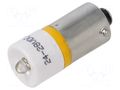 LED lamp; yellow; BA9S,T10; 24÷28VDC; plastic; -20÷60°C CML INNOVATIVE TECHNOLOGIES 186003B2C