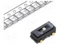 Switch: slide; Pos: 2; SPDT; 0.1A/6VDC; ON-ON; SMT; -40÷85°C; CAS Nidec Copal Electronics CAS-120TA