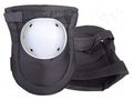 Knee pads; white-black; poliester 600D LAHTI PRO LAHTI/52300