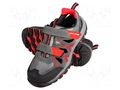 Sandals; Size: 40; grey-red; knitwear,chamois; slip LAHTI PRO LAHTI-L3060340