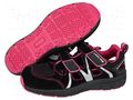 Sandals; Size: 36; black-pink; knitwear,chamois; slip LAHTI PRO LAHTI-L3060436