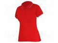 Polo shirt; Size: XL; red; women's; 190g/m2 LAHTI PRO LAHTI-L4031404