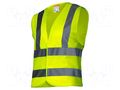 Reflection waistcoat; Size: XL; yellow; Mounting: bur LAHTI PRO LAHTI-L4132204