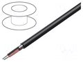 Wire: loudspeaker cable; 1x2x22AWG; stranded; Cu,tinned; black BELDEN 1503A.010U1000