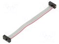 Ribbon cable with IDC connectors; IDC,both sides; 83.82mm; 3.3" SAMTEC FFSD05D033001N