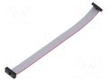 Ribbon cable with IDC connectors; IDC,both sides; 127mm; 5" SAMTEC FFSD07D050001N