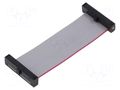 Ribbon cable with IDC connectors; IDC,both sides; 55.88mm; 2.2" SAMTEC FFSD13D022001N