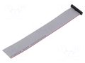 Ribbon cable with IDC connectors; IDC,wires; Tape ph: 0.64mm SAMTEC FFSD17S060001N