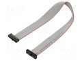 Ribbon cable with IDC connectors; IDC,both sides; 203.2mm; 8" SAMTEC FFSD09D080001N