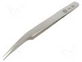 Tweezers; 115mm; for precision works; Blades: curved,narrowed PIERGIACOMI PG-5A-SA