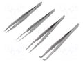 Tweezers-set; universal; 4pcs. PIERGIACOMI PG-KIT4-1T
