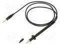 Test lead; 60VDC; 30VAC; 16A; probe tip,banana plug 4mm; Len: 1m HIRSCHMANN T&M PL3SW