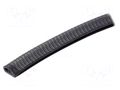 Hole and edge shield; PVC; L: 10m; black; H: 16.5mm; W: 9.5mm RST ROZTOCZE UT-4.5.2-10M