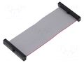 Ribbon cable with IDC connectors; IDC,both sides; 76.2mm; 3" SAMTEC FFSD20D030001N