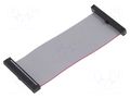 Ribbon cable with IDC connectors; IDC,both sides; 76.2mm; 3" SAMTEC FFSD20D030001NR