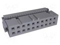 Connector: IDC; socket; female; PIN: 20; straight; 2.54mm; 2.54mm AMPHENOL COMMUNICATIONS SOLUTIONS 71600-620LF