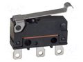 Microswitch SNAP ACTION; 2A/250VAC; 2A/30VDC; SPDT; ON-(ON); D2SW OMRON Electronic Components D2SW-P2L3H