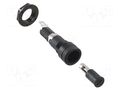 Fuse holder with cover; 16A; on panel; black; HTB; 250VAC; UL94V-0 EATON/BUSSMANN BK-HTB-52M-R