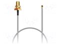 Cable; IPEX MHF 1,RP-SMA female; grey; -40÷85°C; 0÷6GHz; 50mm; 50Ω GCT 379-RF-050-A-1