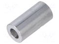 Spacer sleeve; 12mm; cylindrical; aluminium; Out.diam: 6mm DREMEC DR336/3.2X12