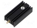 Heatsink: extruded; U; TO220; black; L: 25mm; W: 12.6mm; H: 6.5mm FISCHER ELEKTRONIK SK95/25/STS/TO220