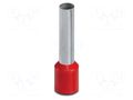 Tip: bootlace ferrule; insulated; copper; 10mm2; Bit len: 18mm PHOENIX CONTACT AI10-18RD