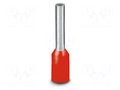 Tip: bootlace ferrule; insulated; copper; 1.5mm2; Bit len: 8mm PHOENIX CONTACT AI1.5-8RD-1000