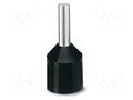 Tip: bootlace ferrule; insulated; copper; 1.5mm2; Bit len: 8mm PHOENIX CONTACT AI-XL1.5-8BK