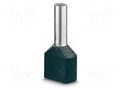 Tip: bootlace ferrule; insulated,double; copper; 1.5mm2; tinned PHOENIX CONTACT AI-TWIN2X1.5-10BK