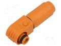 Connector: DC supply; plug; ES-100A; 1.5kV; PIN: 1; for cable; 16mm2 DEGSON ELECTRONICS ESP-100A-16-OR