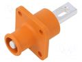 Connector: DC supply; socket; ES-100A; 1.5kV; PIN: 1; screw; 16mm2 DEGSON ELECTRONICS ESS-100A-16-B-OR