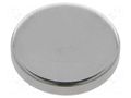 Magnet: permanent; neodymium; 55N; Ø: 24mm; H: 4mm ELESA+GANTER GN55.2-ND-24-4
