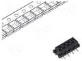 Connector: Micro-MaTch; socket; female; PIN: 8; straight; SMT; 2x4 TE Connectivity 2178711-8/C