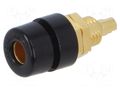 Connector: 4mm banana; socket; 30VAC; 60VDC; 32A; black; BIL 30 Au HIRSCHMANN T&M BIL30AUSW