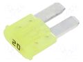 Fuse: fuse; 20A; 32VDC; automotive; 9.1mm; MINI; 9.1x3.8x15.3mm ELED FM20202