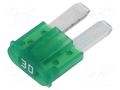 Fuse: fuse; 30A; 32VDC; automotive; 9.1mm; MINI; 9.1x3.8x15.3mm ELED FM20302