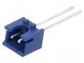 Header XH 2.5 THT top entry on radial-tape, blue "not UL" JST B2B-XH-2-TV4-E
